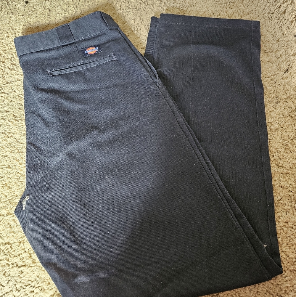 Dickies Men's Dark Blue Khakis